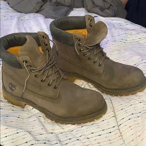 Men’s Charcoal/Brown Timberland Boots